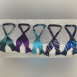 5 silk bow ties